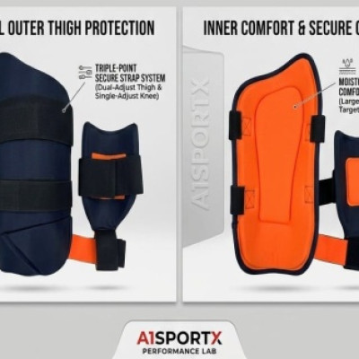 Black & Orange THEIGH GUARD
