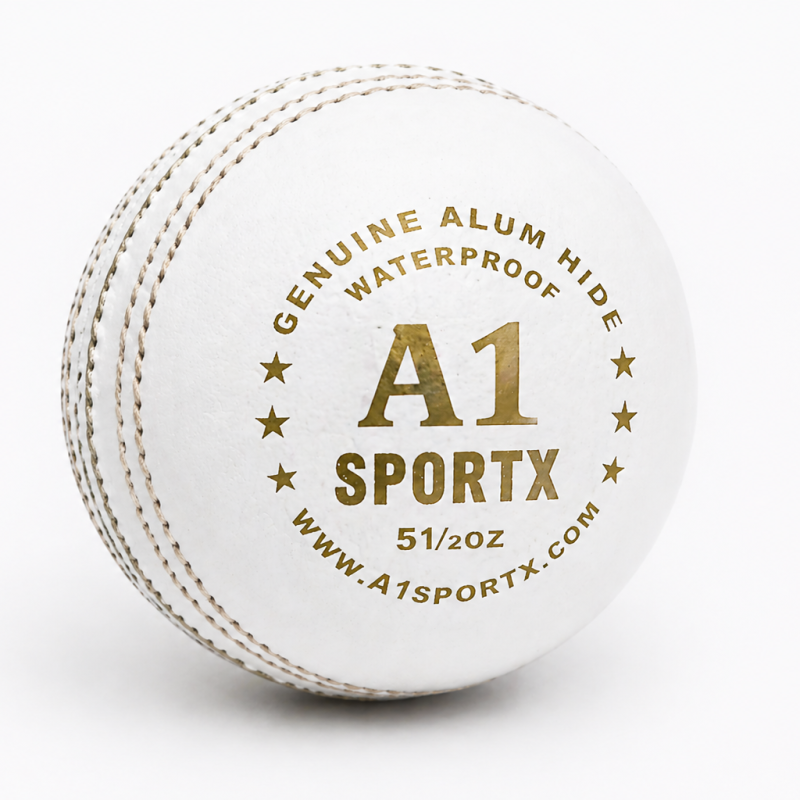 White Test LEATHER BALL